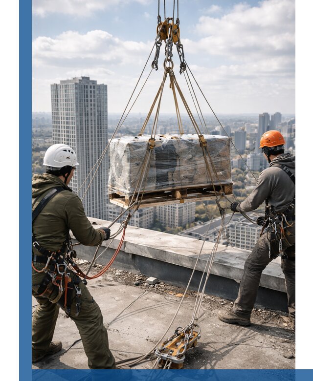 Подъем и монтаж крупногабаритных грузов на крышу в Сызрани