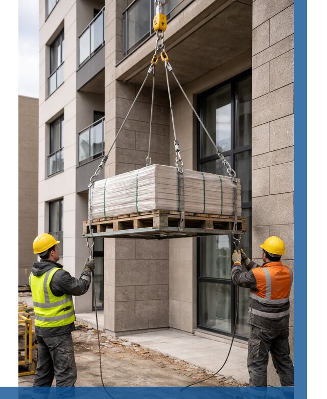 Подъем керамогранита на этаж в Сызрани от 3546 р. | ВЫСОТНИК-Сзр