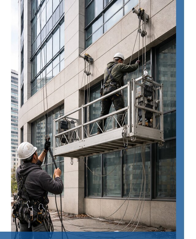 Монтаж и подъем фасадной люльки в Сызрани от 12156 р. | ВЫСОТНИК-Сзр