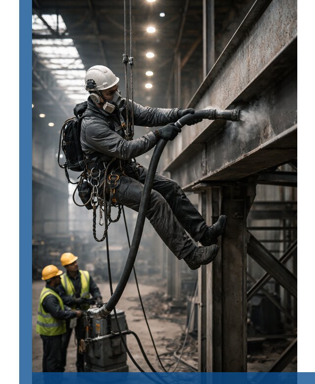 Обеспыливание конструкций в цехах промышленного производства в Сызрани