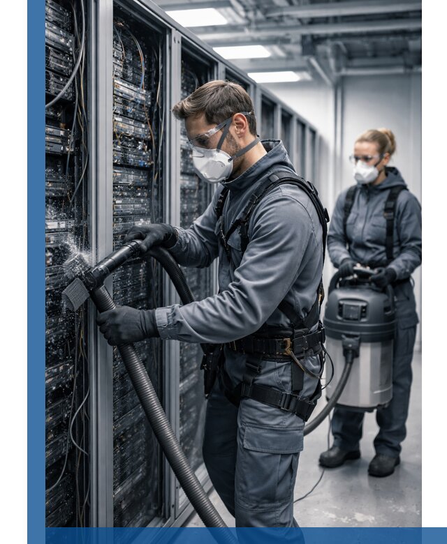 Обеспыливание серверной комнаты в Сызрани, профессиональная очистка