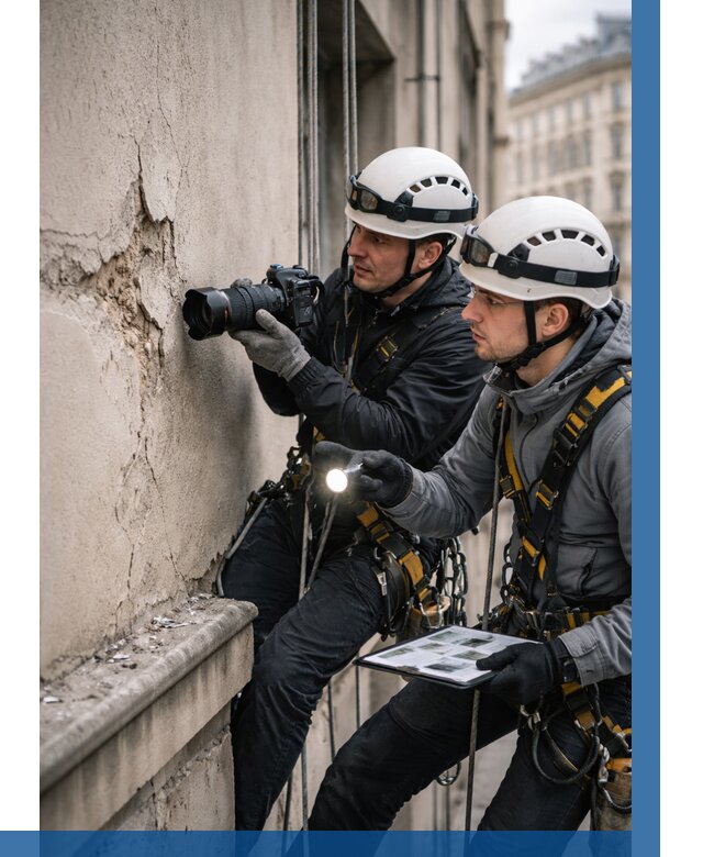 Фотофиксация дефектов фасада в Сызрани от 4559 р. | ВЫСОТНИК-Сзр