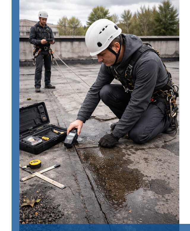 Обследование кровли на протечки и выявление дефектов в Сызрани